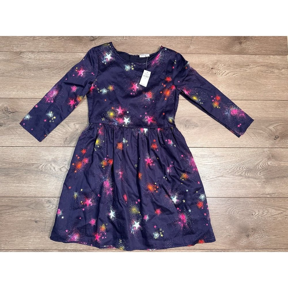 Gap kids NWT Dark Blue Star Print Dress XL